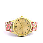 Pink Floral Watch