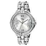 Personalised Sparkling Silver Watch