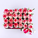 Dual Colour Roses Black FNP Box
