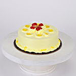 10 Yellow Carnations & Butterscotch Cake Combo
