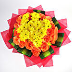 Yellow & Orange Chromatic Flower Bouquet