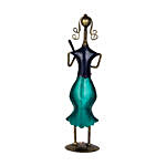 Antique Lady Musician Figurine