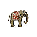 Antique Multicoloured Elephant Figurine Set