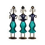 Handcrafted Lady Musician Figurine Set