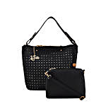LaFille Modish Black Handbag Set