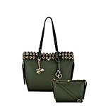 LaFille Pretty Green Handbag Set