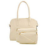 LaFille Set of 3 Cream Handbags