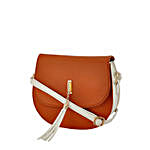 LaFille Tassel Tan Handbag