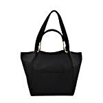 LaFille Trendy Black Handbag Set