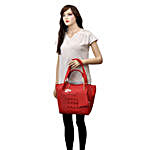 LaFille Trendy Red Handbag Set