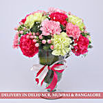Delightful Colourful Carnations Arrangement
