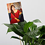 Peace lily Plant With Your Personalised Picture