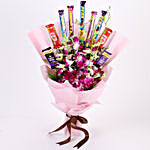 True Feelings- Purple Orchids & Chocolate Bouquet
