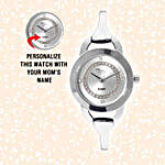 Personalised Silver & White Watch