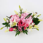 Exotic Calla Asiatic Lilies Premium Basket Arrangement