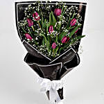 Premium 10 Purple Tulips Bouquet