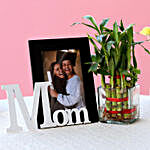 2 Layer Bamboo & Mom Photo Frame Combo