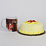 Butterscotch Cake & Personalised Mug For Mom