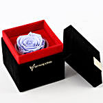 Lavender Blue Forever Rose In Velvet Box