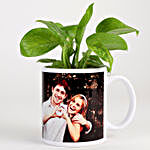 Money Plant In White Personalised Mug