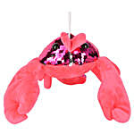 Lobster Soft Toy With Sequins- Pink