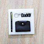 Cardholder, Personalised Pen & Keychain Set For Dad