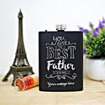 Personalised Best Father Hip Flask