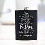 Personalised Best Father Hip Flask