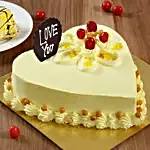 Heart Shaped Butterscotch Cake- 1 Kg