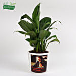 Attractive Personalised Peace Lily Plant