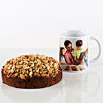 Cashew Dry Cake Personalised Mug Combo