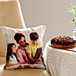 Chocochip Dry Cake Personalised Cushion Combo