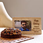 Dates & Walnuts Dry Cake & Photo Frame Combo