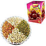 Gulab Jamun & Dry Fruits Platter Combo