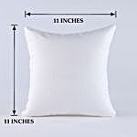 Personalized White Cushion N Mug Combo
