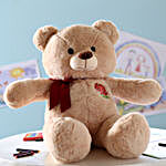 Adorable Rose Patch Teddy Bear- Medium