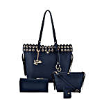 LaFille Swish Blue Handbag Set