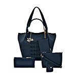 LaFille Casual Blue Handbag Set