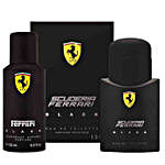 Scuderia Ferrari Black Perfume & Deo Combo