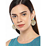 Gold Plated Turquoise Earrings