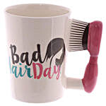 Hair Brush Handle Bad Hair Day Mug