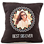 Personalised Best Sis Ever LED Cushion