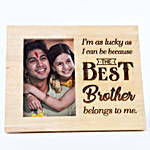 Personalised Wooden Frame- My Best Brother