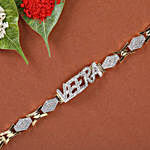 American Diamond Veera Bracelet Rakhi