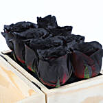 Black Shaded Rose Box