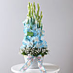 Elegant White Gladiolus Arrangement