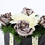 Silver Roses & Gerbera Floral Box