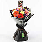 Personalised Colourful Gerbera Bouquet
