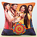 Bhaiya Bhabhi Rakhi & Personalised Cushion Combo