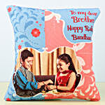 Chhota Bheem Rakhi & Personalised Cushion Combo